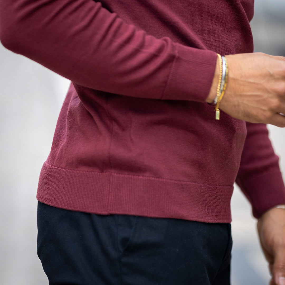 CAMISOLA GOLA ALTA BORDEAUX ZOLF