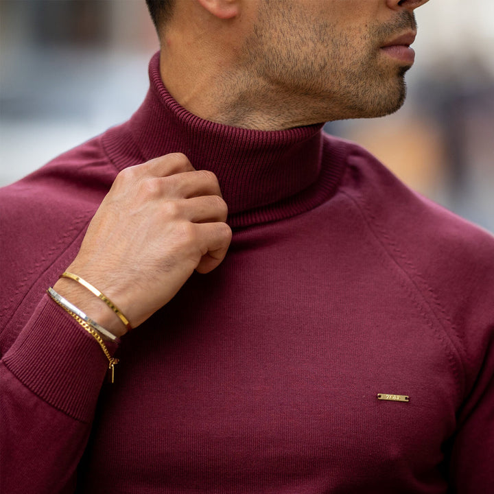 CAMISOLA GOLA ALTA BORDEAUX ZOLF