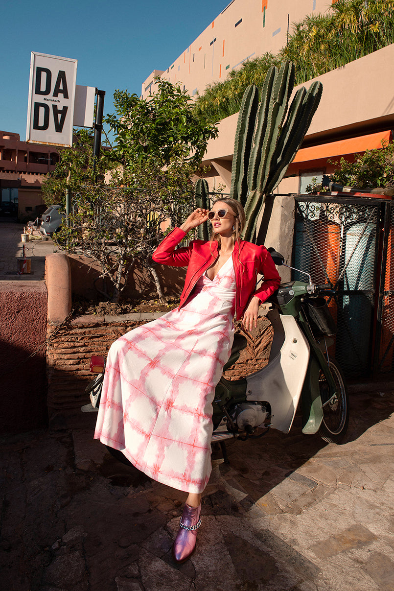 VESTIDO COMPRIDO ESTAMPADO SAHOCO