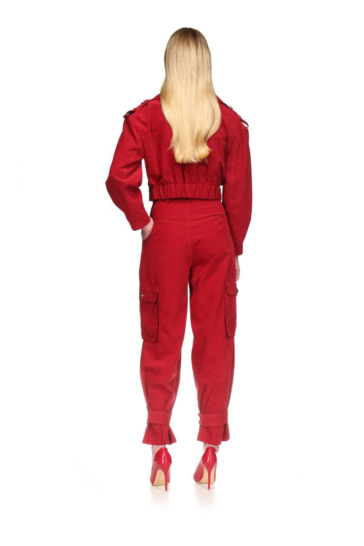 CALÇA CARGO VERMELHA SAHOCO