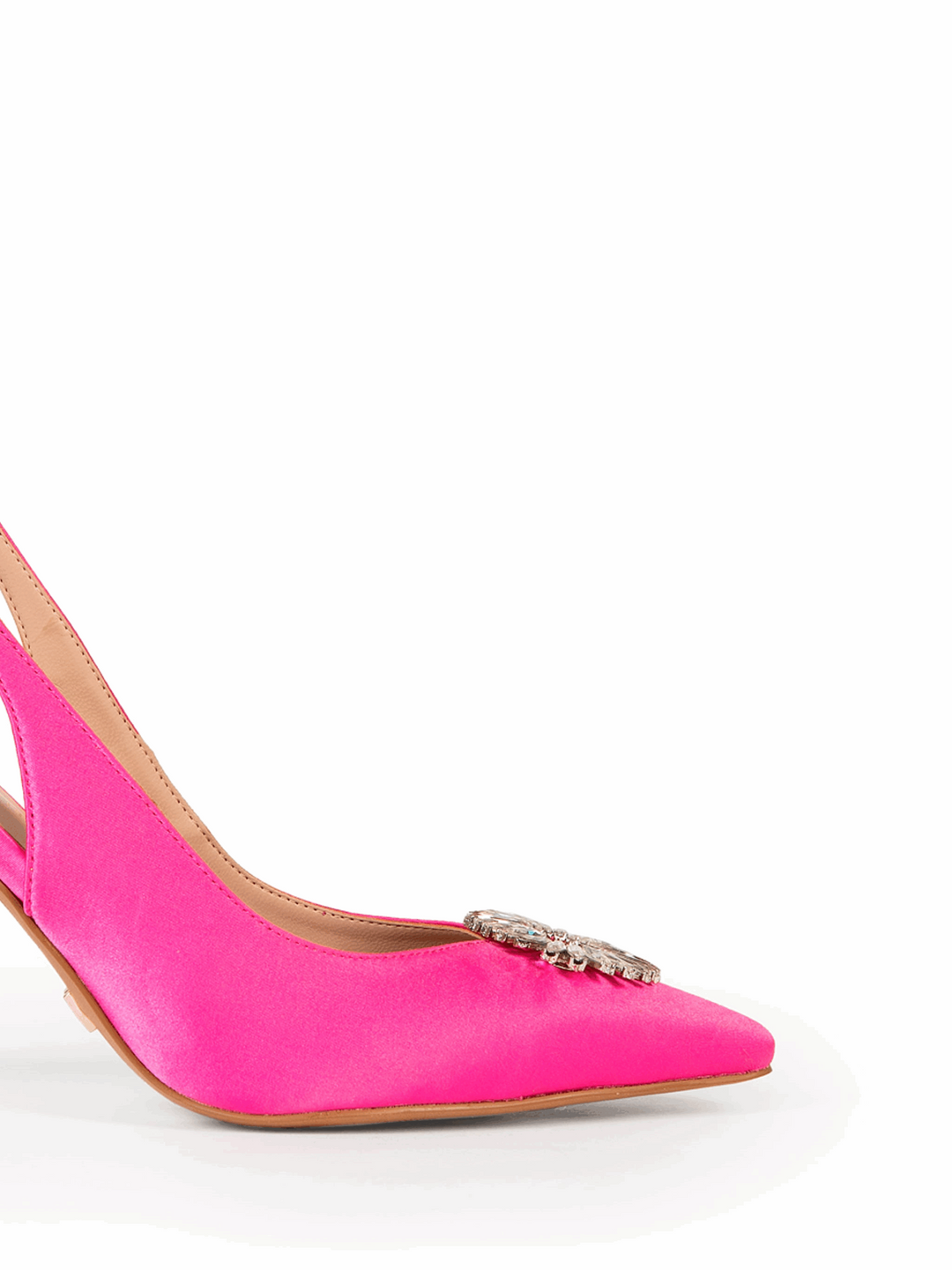 SAPATOS FÚCSIA COM APLIQUE DE PEDRAS RINASCIMENTO