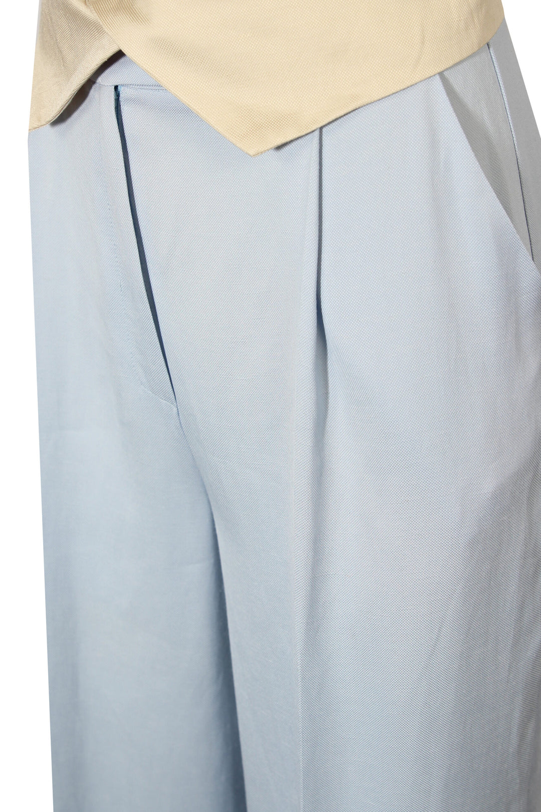 CALÇA AZUL CINTURA VIRADA SAHOCO