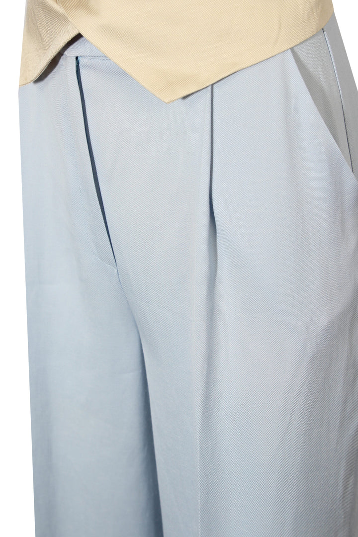 CALÇA AZUL CINTURA VIRADA SAHOCO