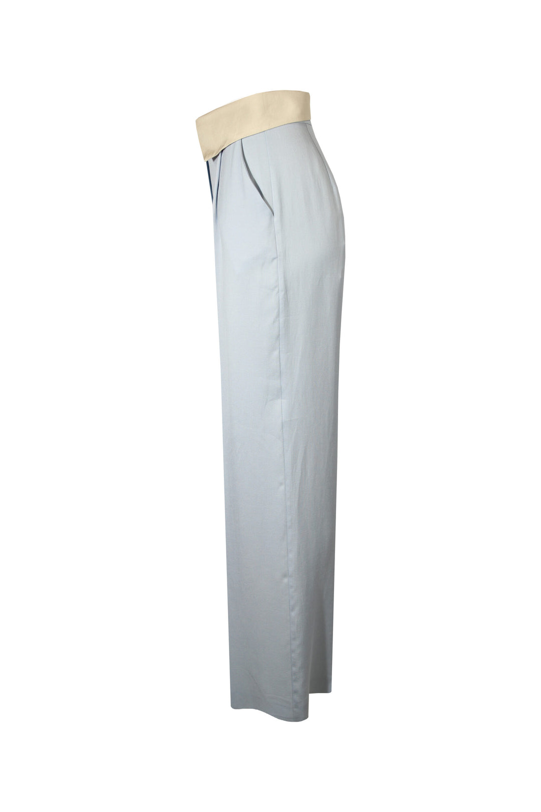 CALÇA AZUL CINTURA VIRADA SAHOCO