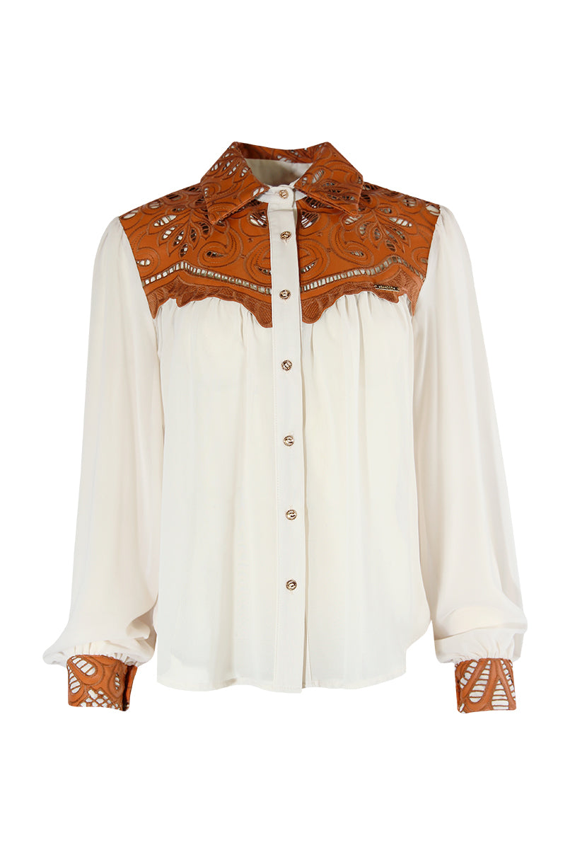 CAMISA COM BORDADOS SAHOCO