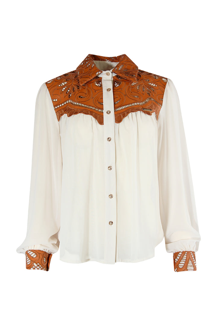 CAMISA COM BORDADOS SAHOCO