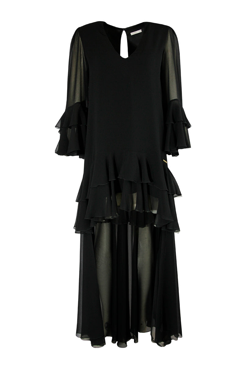 VESTIDO PRETO ASSIMÉTRICO SAHOCO