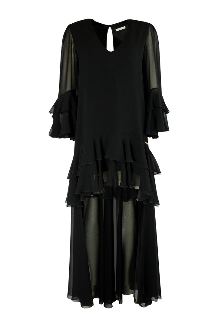 VESTIDO PRETO ASSIMÉTRICO SAHOCO