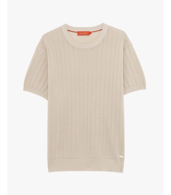 CAMISOLA DE MALHA BEGE TEXTURADA GIANNI LUPO