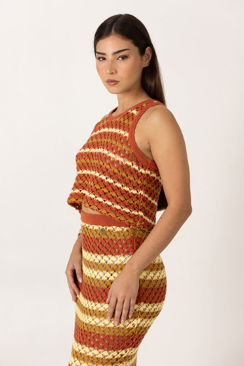 TOP DE MALHA MULTICLOR SAHOCO