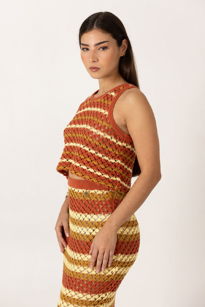 TOP DE MALHA MULTICLOR SAHOCO