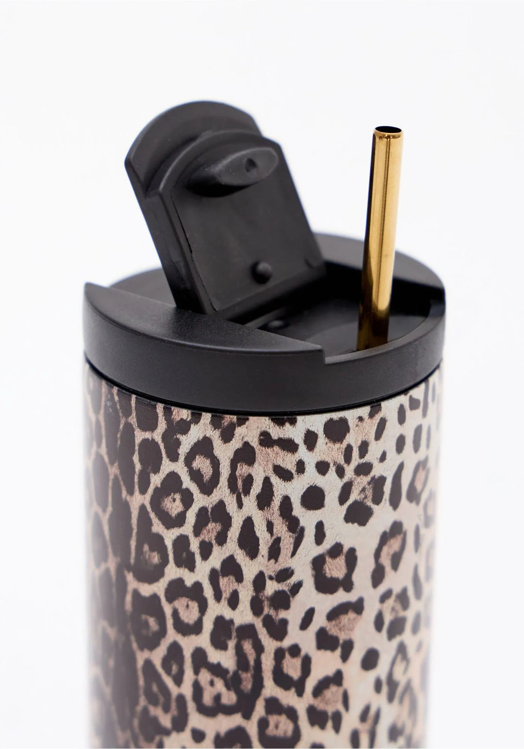 COPO COM PALHINHA E PADRÃO LEOPARDO LANÇA PERFUME