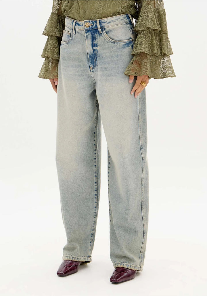 CALÇA JEANS BAGGY AZUL CLARO LANÇA PERFUME