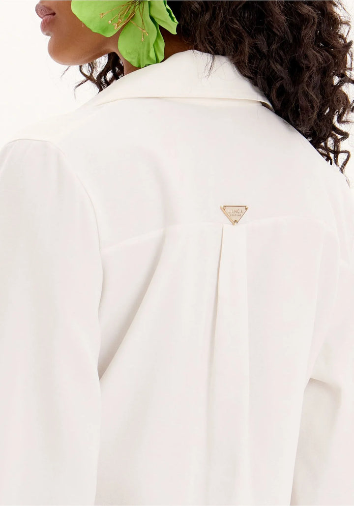 VESTIDO BRANCO TRESPASSE LANÇA PERFUME