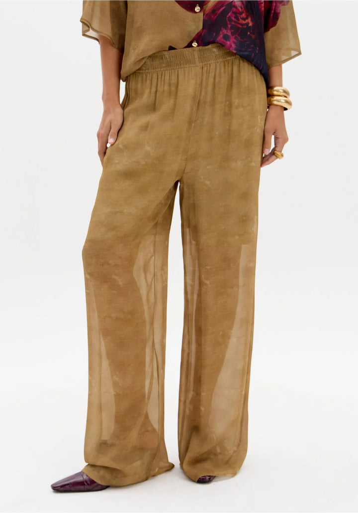 CALÇA COMPRIDA EM CHIFFON LANÇA PERFUME