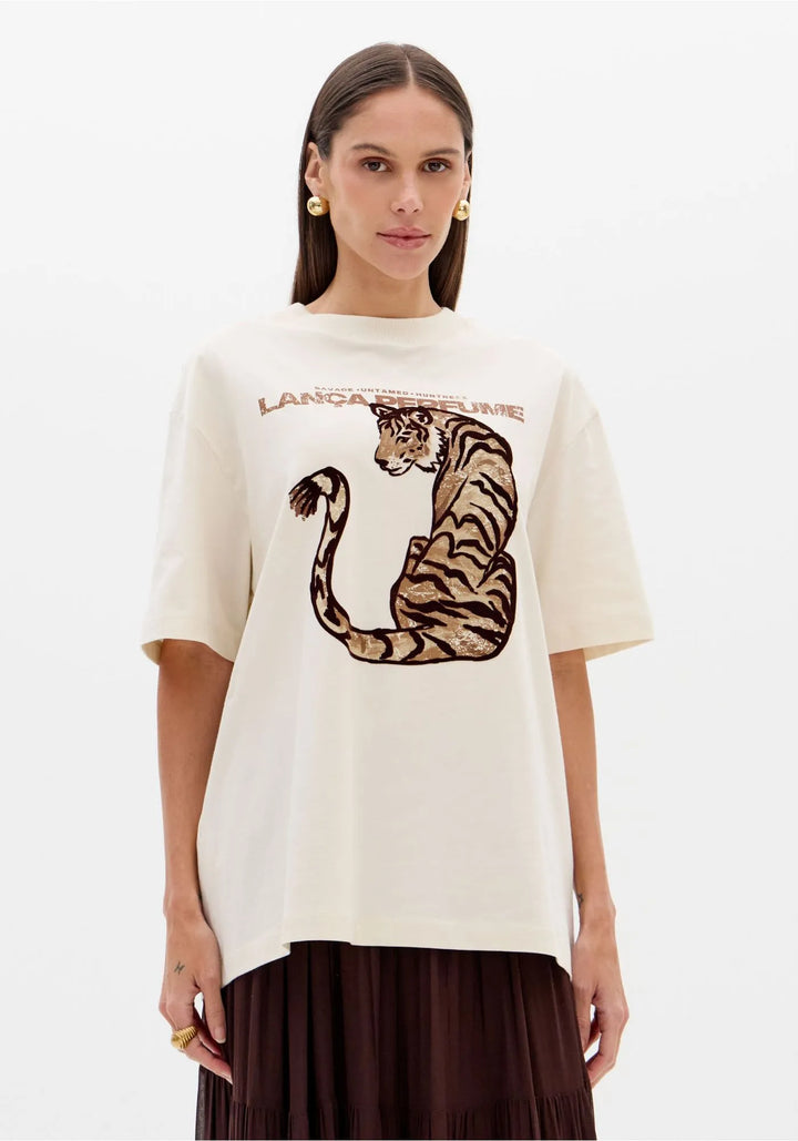 T-SHIRT ESTAMPADA CRU LANÇA PERFUME