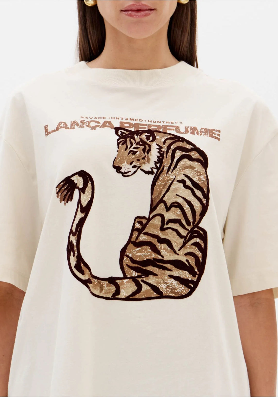 T-SHIRT ESTAMPADA CRU LANÇA PERFUME