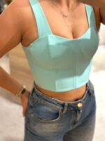 TOP CORSET VERDE ÁGUA SAHOCO - Image 4