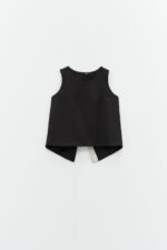 TOP PRETO COM ABERTURA  ELEH - Imagen 4