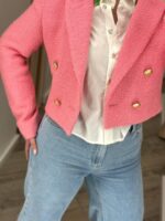 BLAZER CURTO ROSA TWEED FRACOMINA - Image 4