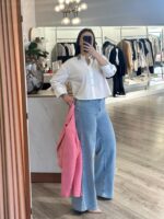 CAMISA CURTA BRANCA COM APLICAÇÕES FRACOMINA - Image 3