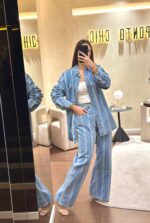 CALÇA DE GANGA COM RISCA ELEH