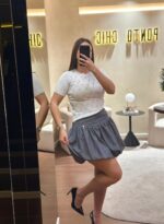 SAIA CINZENTA BALÃO MISS YOU