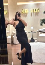 VESTIDO LONGO LICRADO COM LENÇO ELEH - Image 2