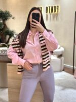 BODY ROSA MANGA COMPRIDA SAHOCO