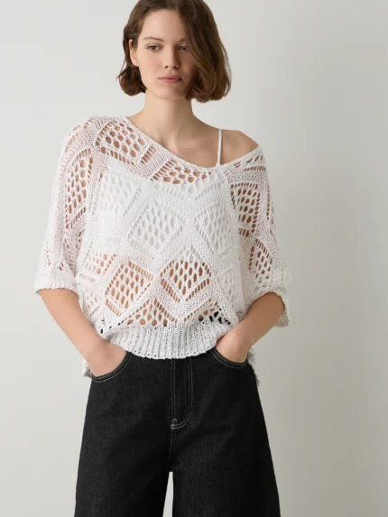 CAMISOLA BRANCA PEFURADA BSB