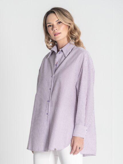 CAMISA RISCAS LAVANDA RUGA
