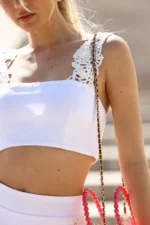 TOP BRANCO COM ALÇA EM RENDA JIJIL - Image 2