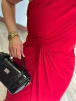 VESTIDO COMPRIDO VERMELHO PONTO CHIC - Image 5