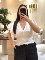 BLUSA BRANCA MANGA GODÉ MISS YOU - Image 2