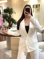 BLAZER BRANCO EM VISCOSE IMPERIAL