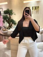 CASACO CURTO FLUIDO SILVINA CAMPOS - Image 2