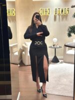 SAIA PRETA COM ABERTURAS GAELLE PARIS - Image 2