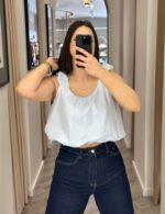 TOP AZUL BÉBÉ ABALONADAO PONTO CHIC - Image 2