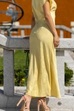 VESTIDO MIDI AMARELO PONTO CHIC - Image 8