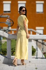 VESTIDO MIDI AMARELO PONTO CHIC - Image 7