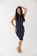 VESTIDO DE MALHA JACQUARD COM LOGO FRACOMINA - Imagen 4