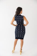 VESTIDO DE MALHA JACQUARD COM LOGO FRACOMINA - Imagen 6