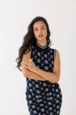 VESTIDO DE MALHA JACQUARD COM LOGO FRACOMINA - Imagen 7