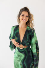 VESTIDO ESTAMPADO COM ARGOLA  LANÇA  PERFUME - Image 2