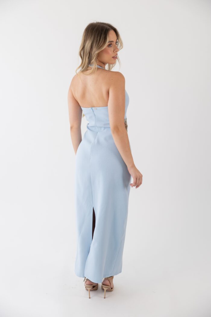 VESTIDO MIDI AZUL COM APLICAÇÃO LANÇA PERFUME - Image 7