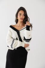 CARDIGAN COM LOGOTIPO GAELLE PARIS - Imagen 2