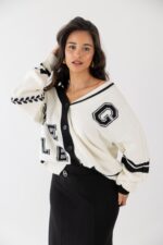 CARDIGAN COM LOGOTIPO GAELLE PARIS - Imagen 4