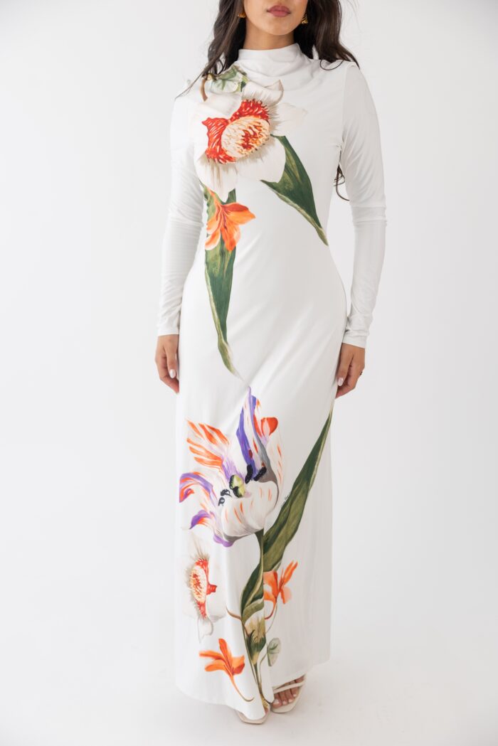 VESTIDO JUSTO COM ESTAMPADO LANÇA PERFUME - Image 5