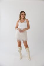 MINI SAIA OFF WHITE FLUFF ICEBERG WOMEN