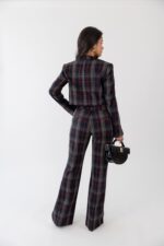 BLAZER CROPPED XADREZ TRESPASE FRACOMINA - Imagen 5